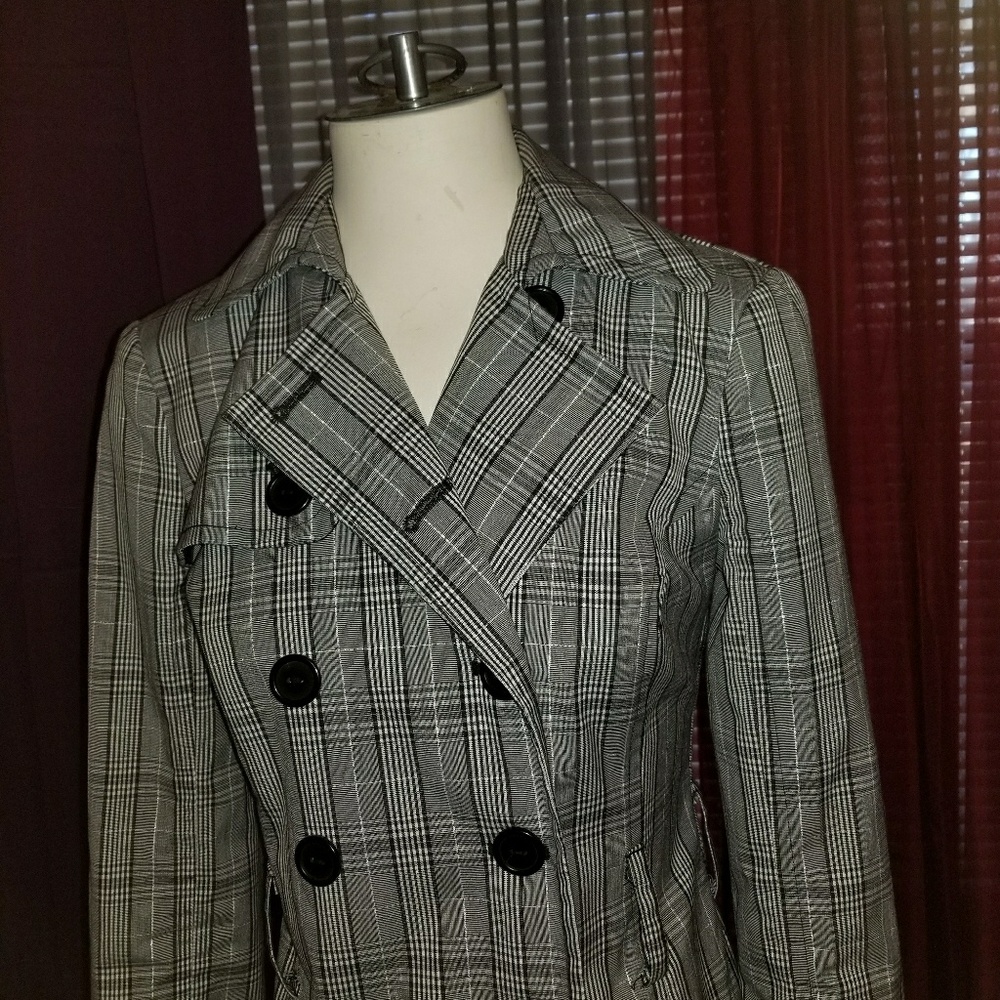 bcx plaid all business jacket